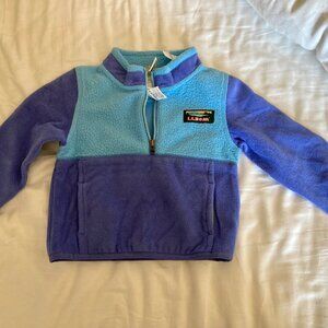 NWT Baby/Toddler LL Bean Fleece Pullover